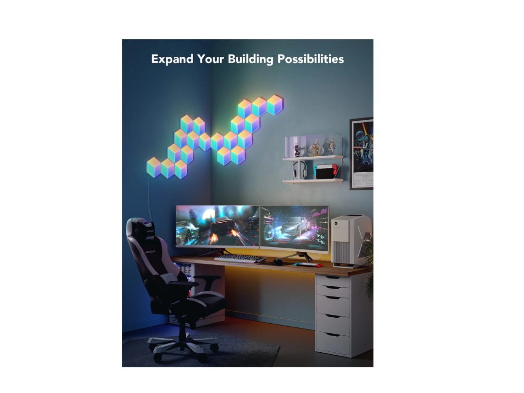 Govee Glide Hexa Pro LED Light Panels 3D - 10 Pieces Govee Glide Hexa Pro LED Light Panels 3D - 10 Pieces